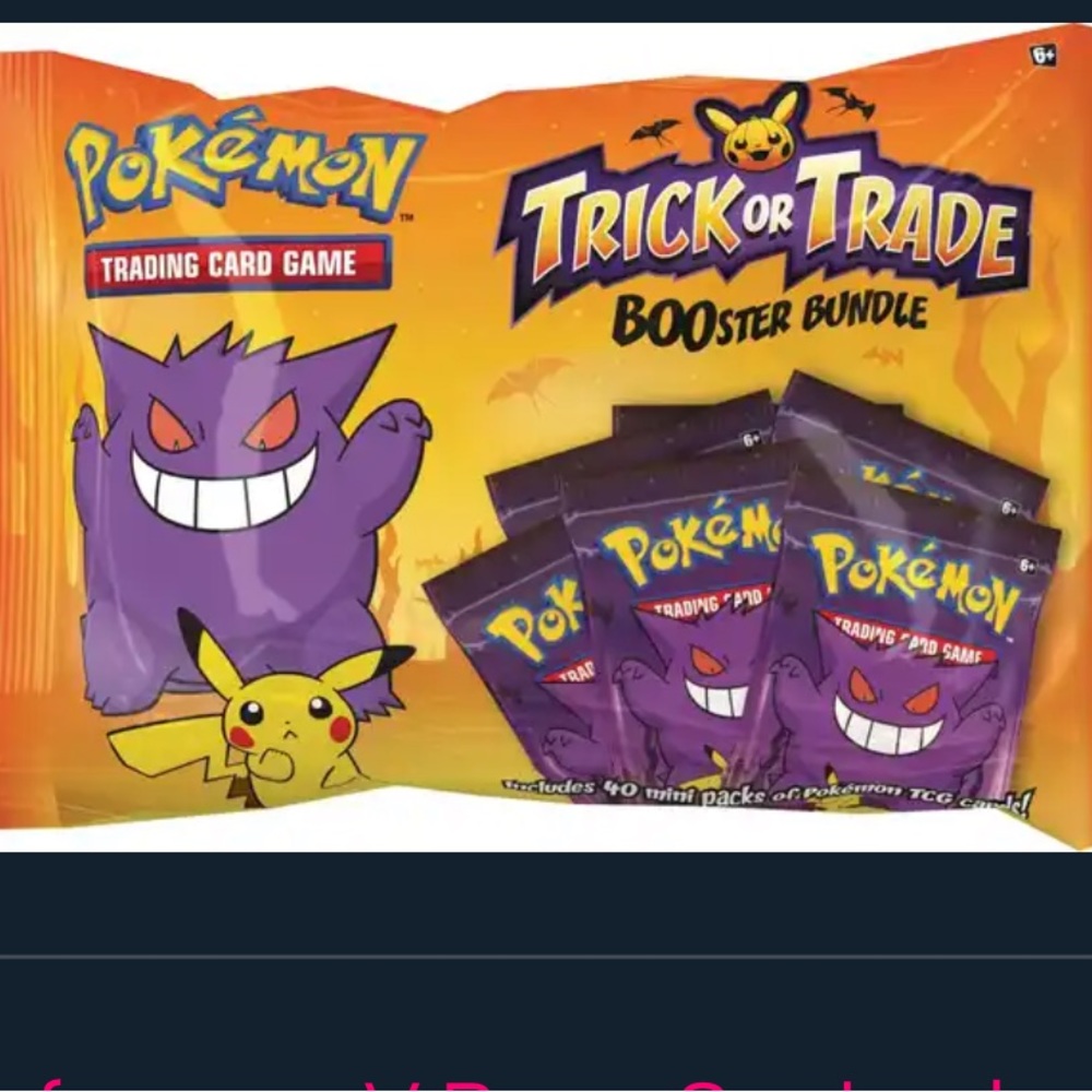 Full  Pokémon Binder ,Set of The Holloween Trick or Trade Booster Packs..